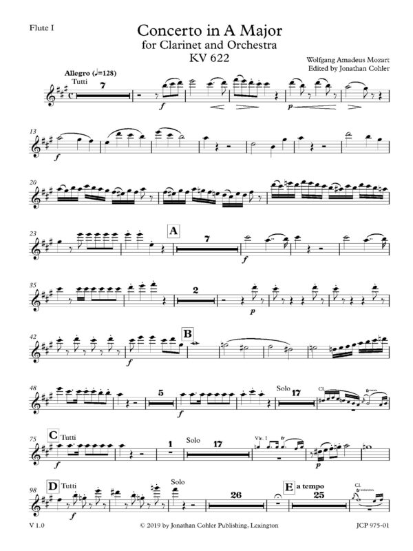 Flute I Page 1
